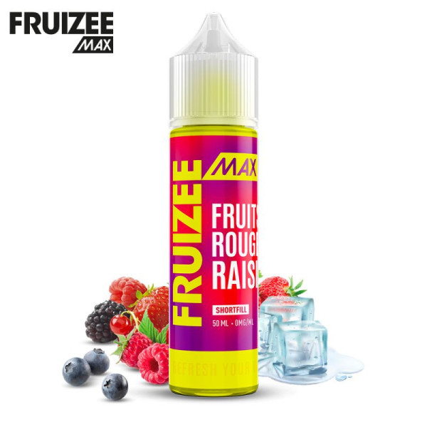 E-liquide Fruizee Max Fruits Rouges Raisin 50ml – Eliquid France – Triple concentration