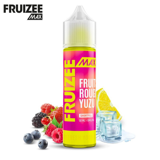 E-liquide Fruizee Max Fruits Rouges Yuzu 50ml – Eliquid France – Triple concentration