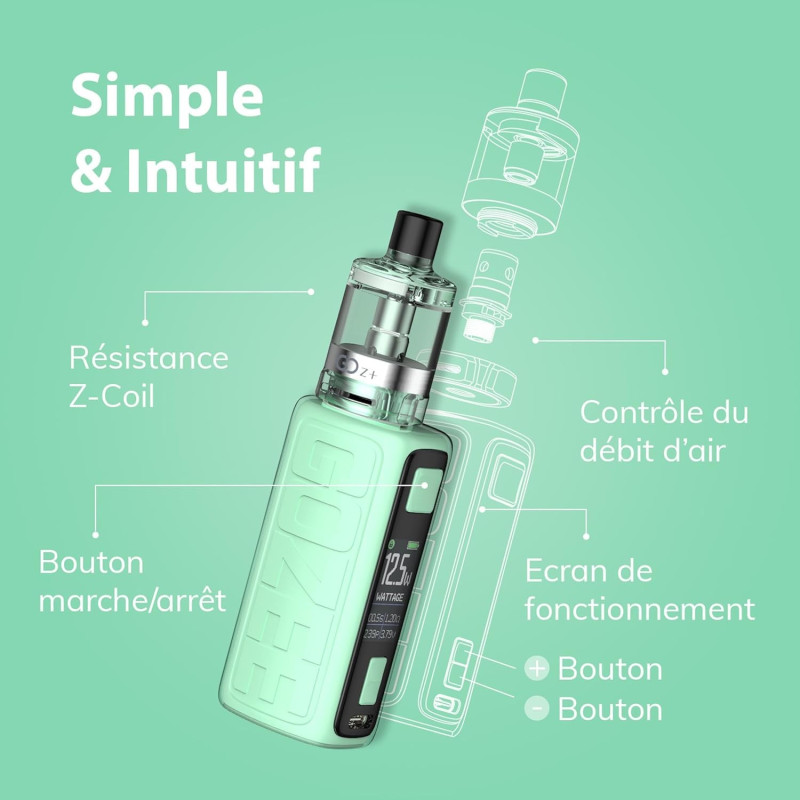 Occasion - Kit GOZee Starter 2100mAh - Innokin - Jaune