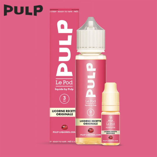 Pack Licorne Recette Originale 60ml - Le Pod Liquide by Pulp - Gourmand
