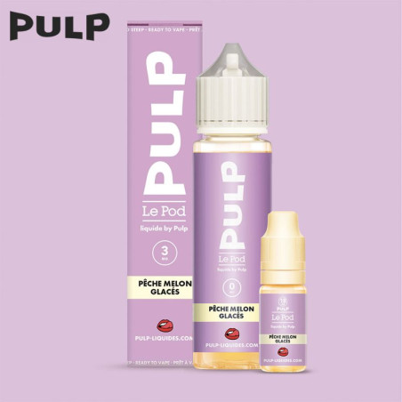 Pack Pêche Melon Glacés 60ml - Le Pod Liquide by Pulp - Fruité