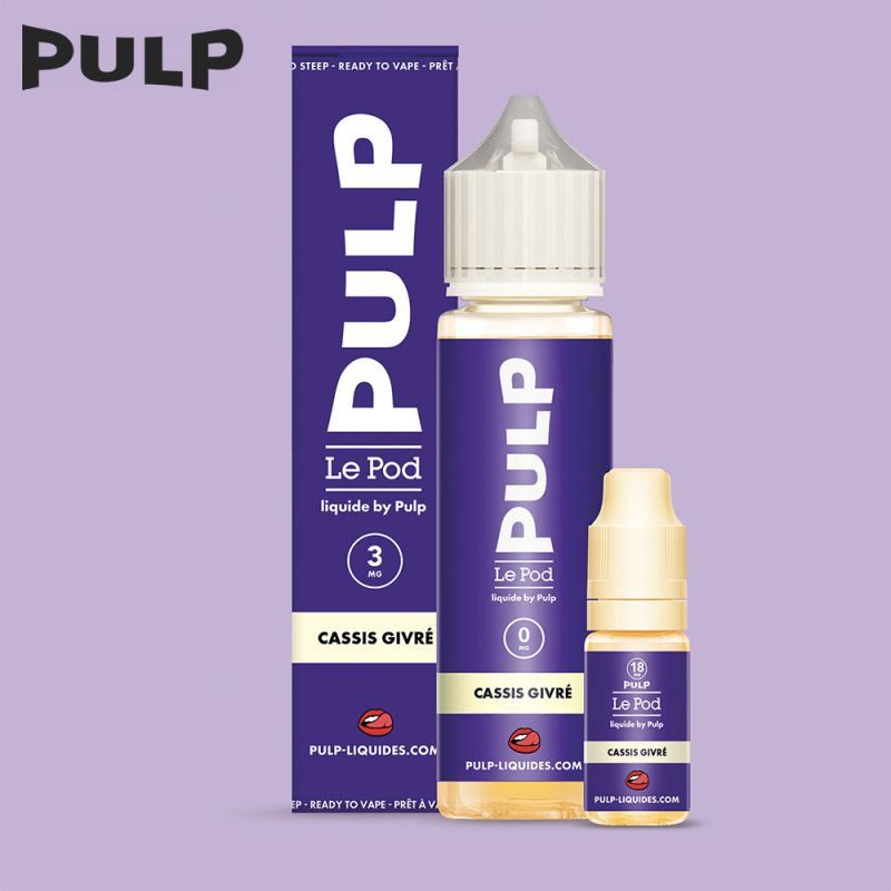 Pack Cassis Givré 60ml - Le Pod Liquide by Pulp - Fruité Frais