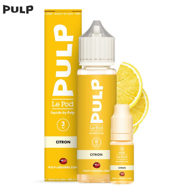 Pack Citron 60ml - Le Pod Liquide by Pulp - Fruité