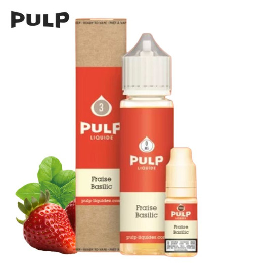 Pack Fraise Basilic 60ml Pulp - Fruité Frais