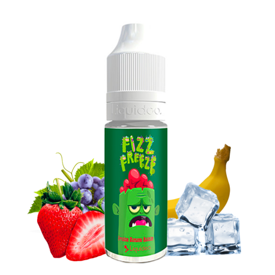 Fraise Banane Raisin 10ml - Fizz & Freeze by Liquideo - Fruité