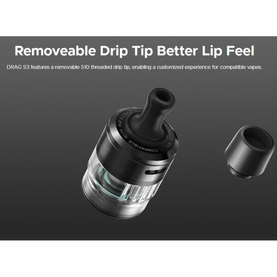 Drag S3 Voopoo Spray Black - Pod 60W 3000mAh