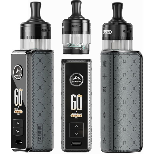 Drag S3 Voopoo Metal Gray - Pod 60W 3000mAh