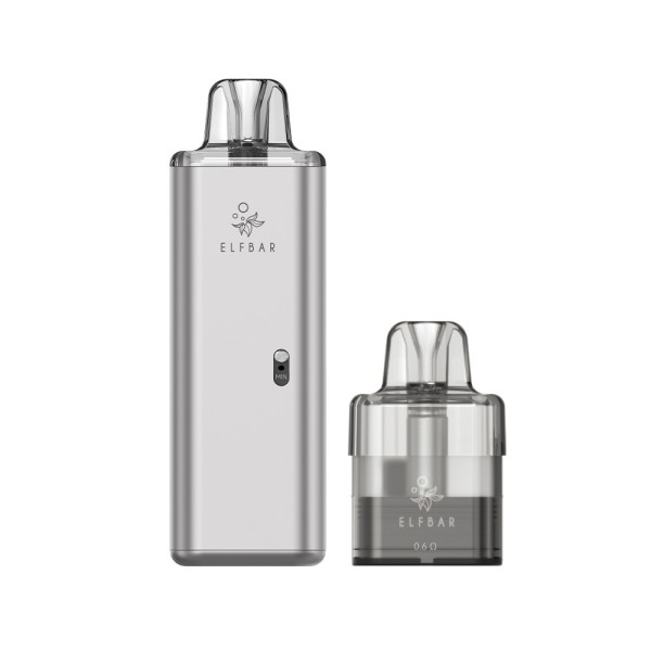 Kit ELFX MEGA Elfbar 2800mAh - Silver - Pod rechargeable