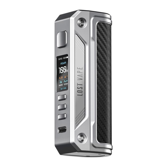 Box Thelema Solo - Lost Vape - Silver Carbon Fiber
