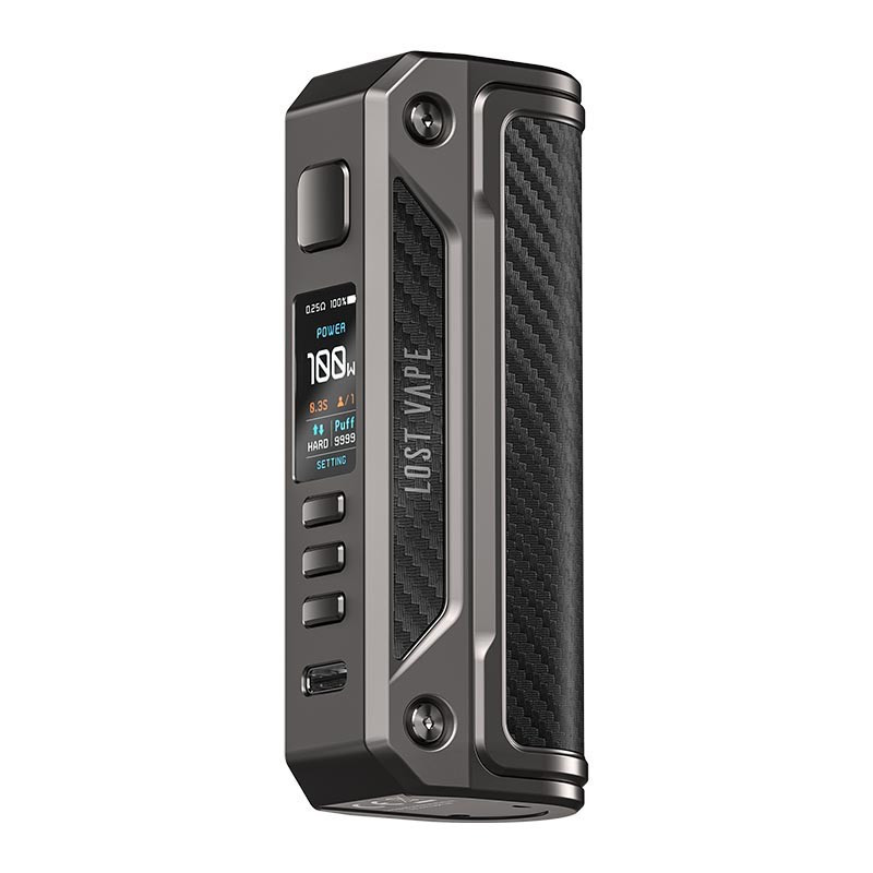 Box Thelema Solo - Lost Vape - Gunmetal Carbon Fiber