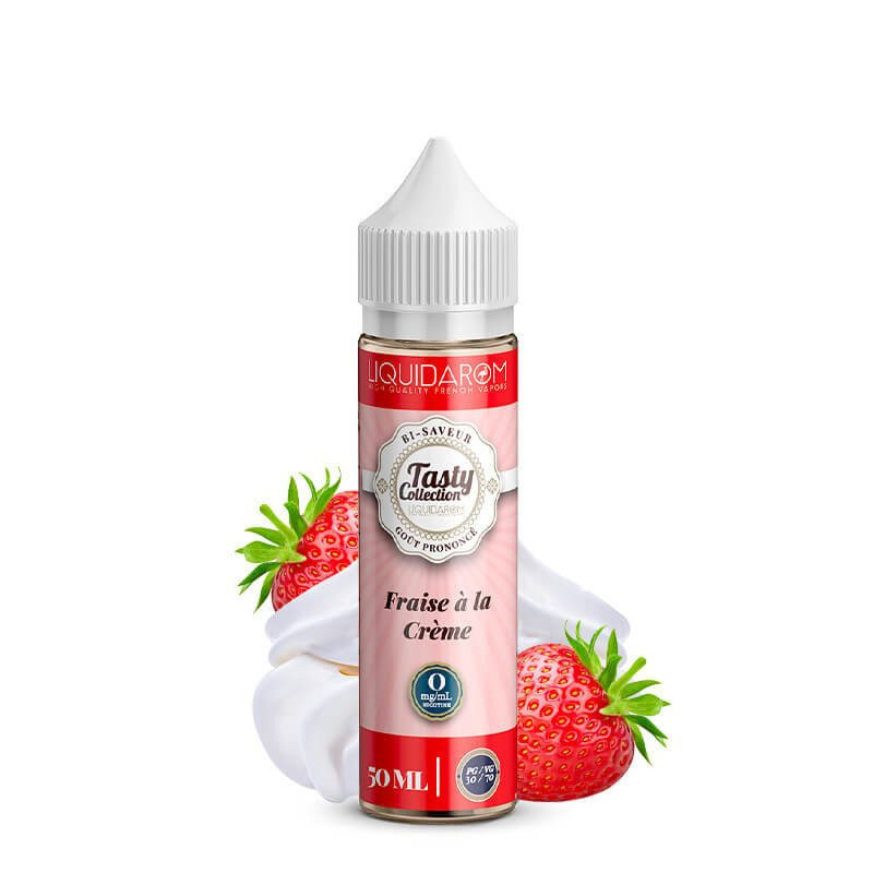 E-liquide Tasty Collection By Liquidarom Fraise à la crème 50ml