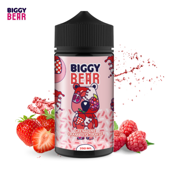 Raspberry Strawberry Grenadine 200ml - Biggy Bear