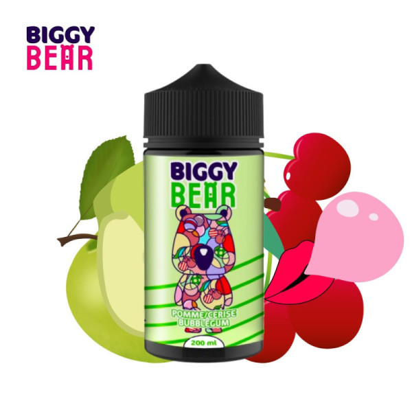 Apple Cherry Bubble Gum 200ml - Biggy Bear