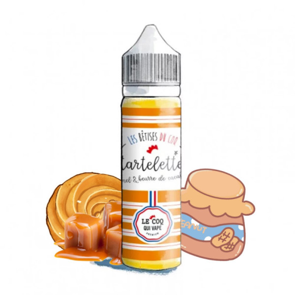 Tartelette Caramel & Beurre de cacahuète 50ml - Le Coq Qui Vape